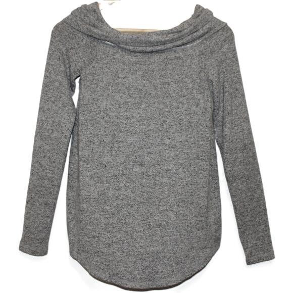 Abercrombie & Fitch Sweaters - Womens Abercrombie & Fitch Heather Gray Long Sleeve Scoop Neck Sweater Top Sz XS